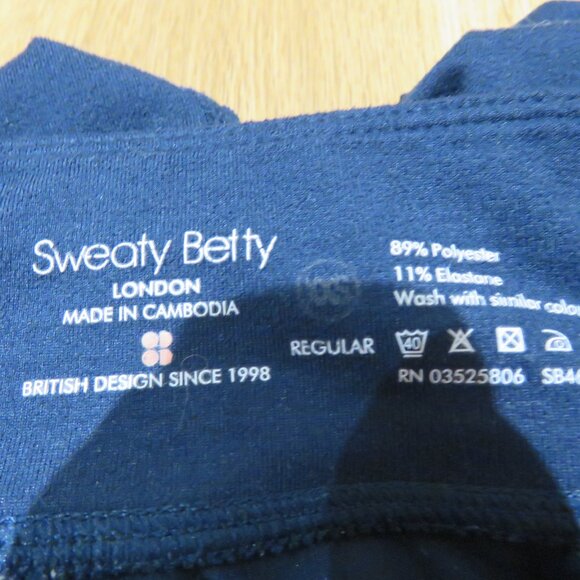 SWEATY BETTY Gary Yoga Pants in Navy Blue Athleisure Workout Lounge - Size XXS - Picture 12 of 12